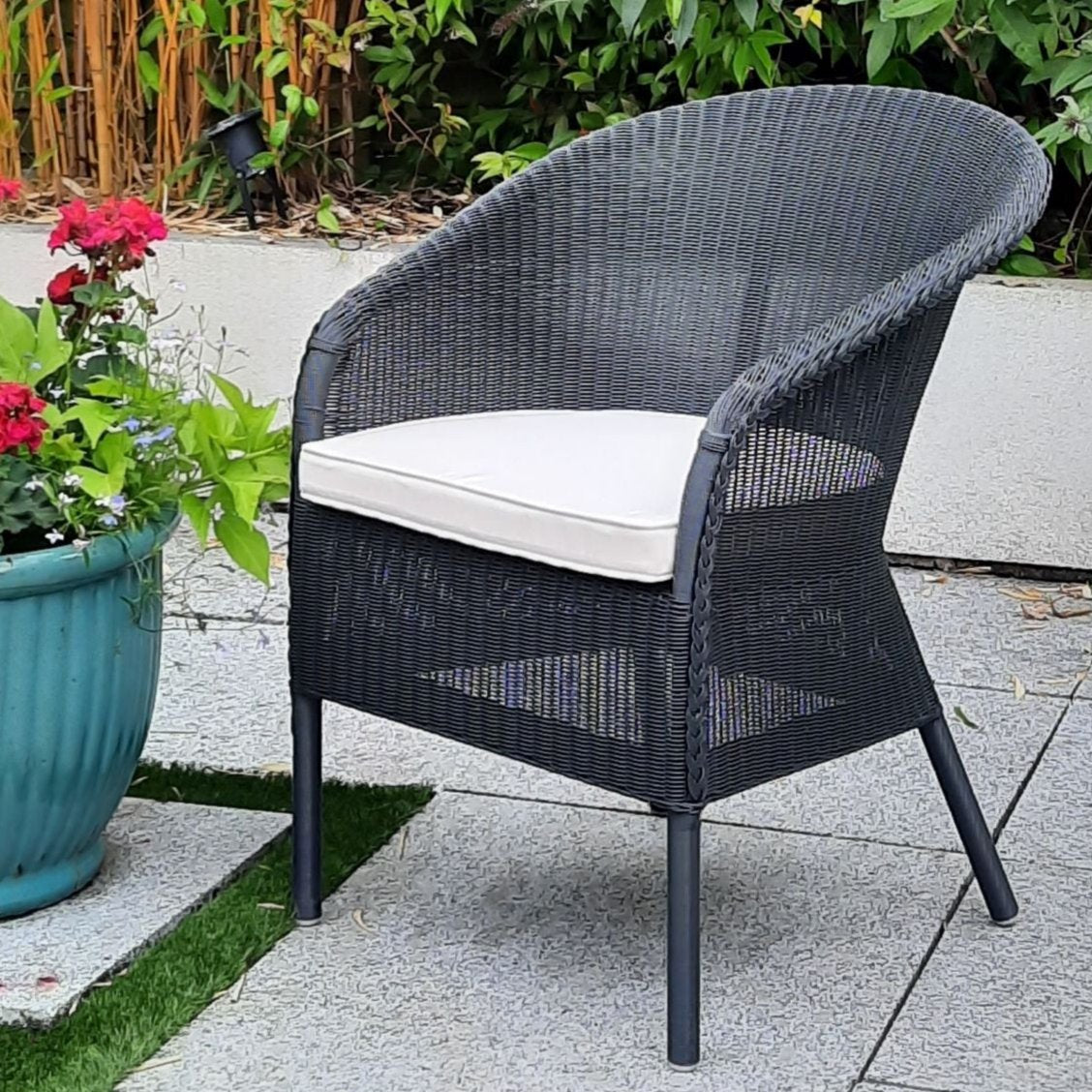 Henley Outdoor Chair finished in "Hackney Grey"