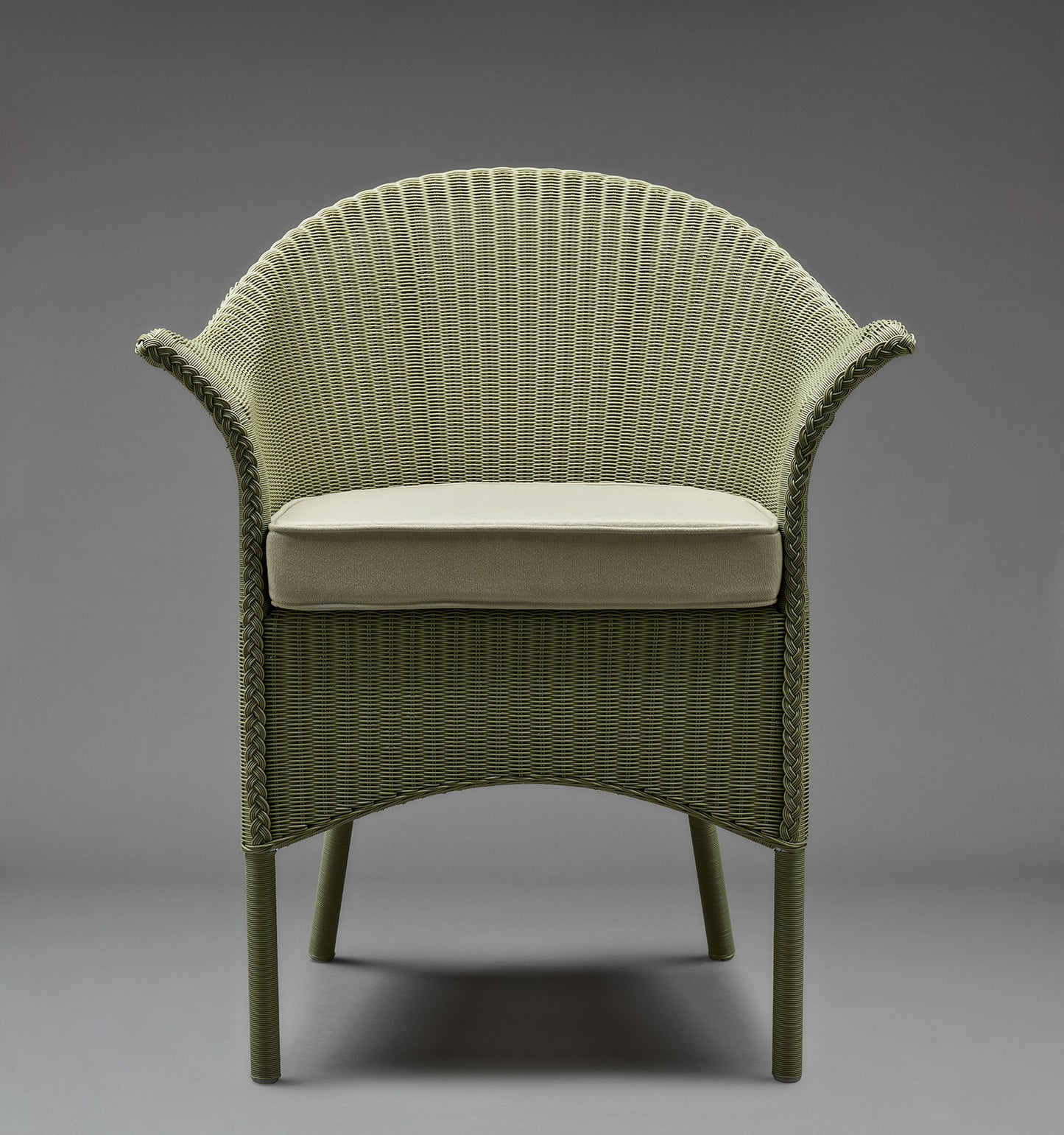 Lloyd Loom Outdoor Blenheim Chair finished in Panama Green