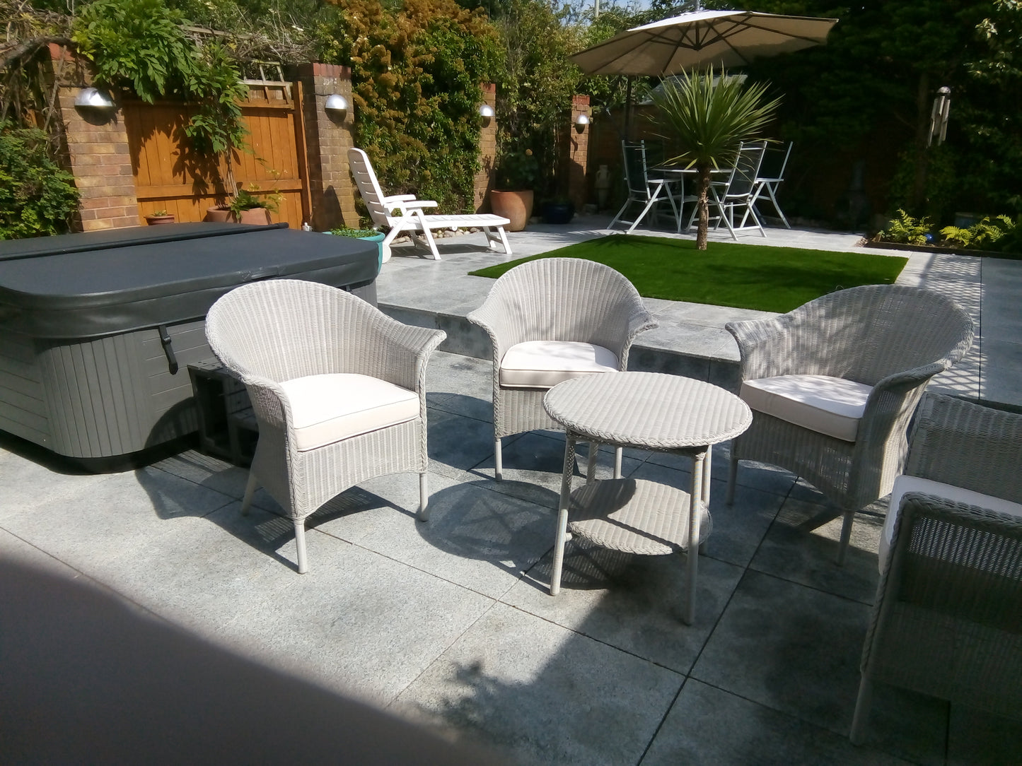 Lloyd Loom Outdoor Blenheim Chair finished in "Chelsea Grey"