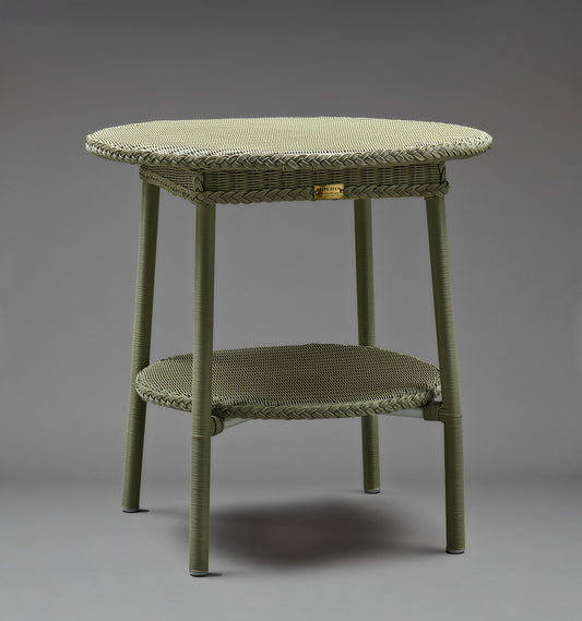 Lloyd Loom Outdoor Café Table in Panama Green