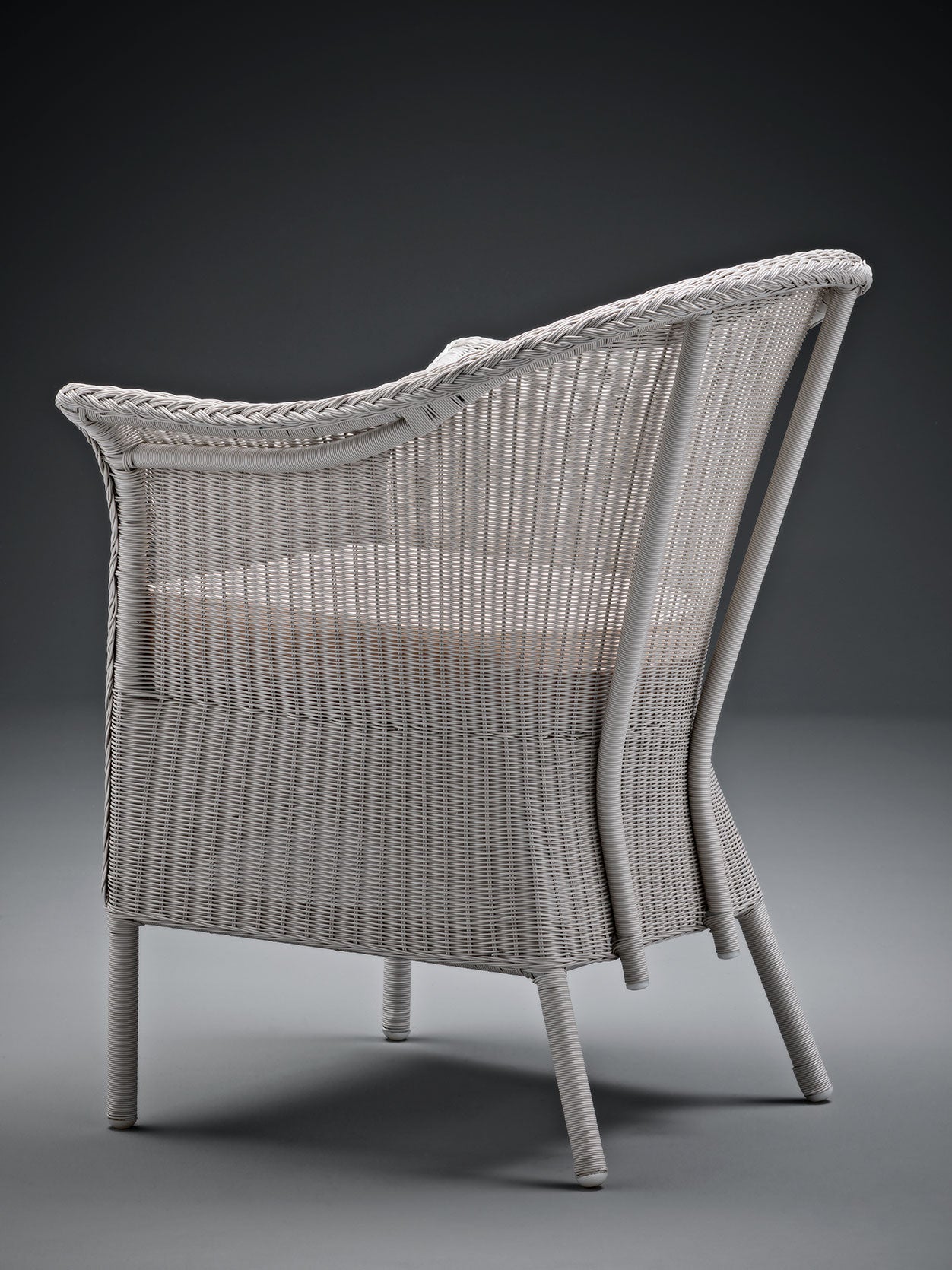 Lloyd Loom Outdoor Blenheim Chair finished in "Chelsea Grey"